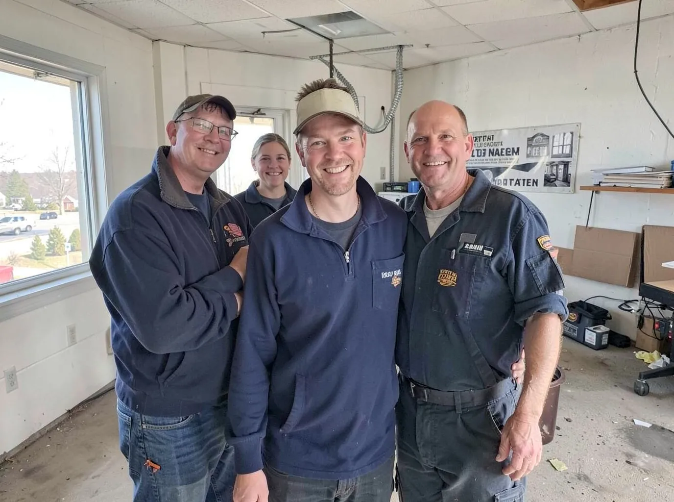 The Skokie Roof & Leak Pros team at work in Skokie
