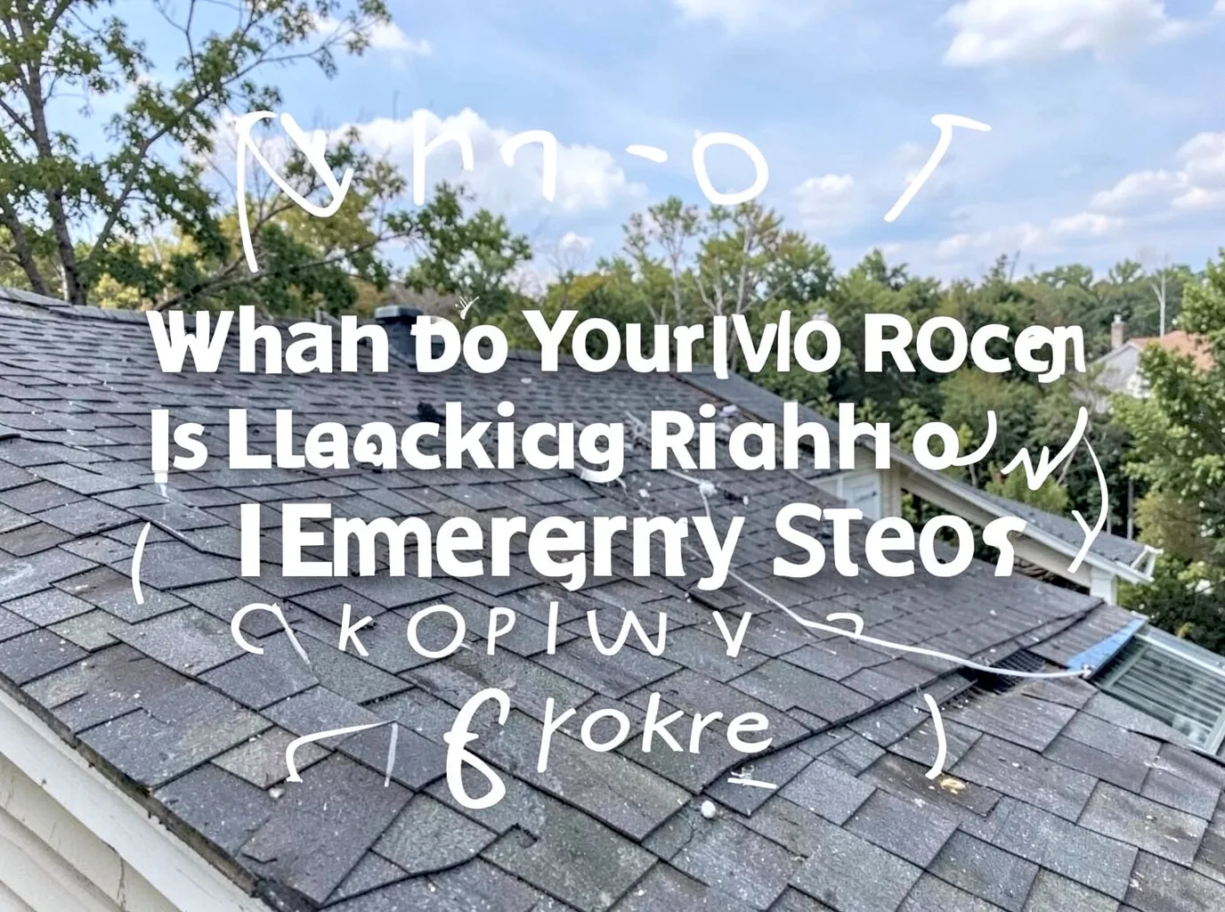 What to Do When Your Roof Is Leaking Right Now (Emergency Steps)